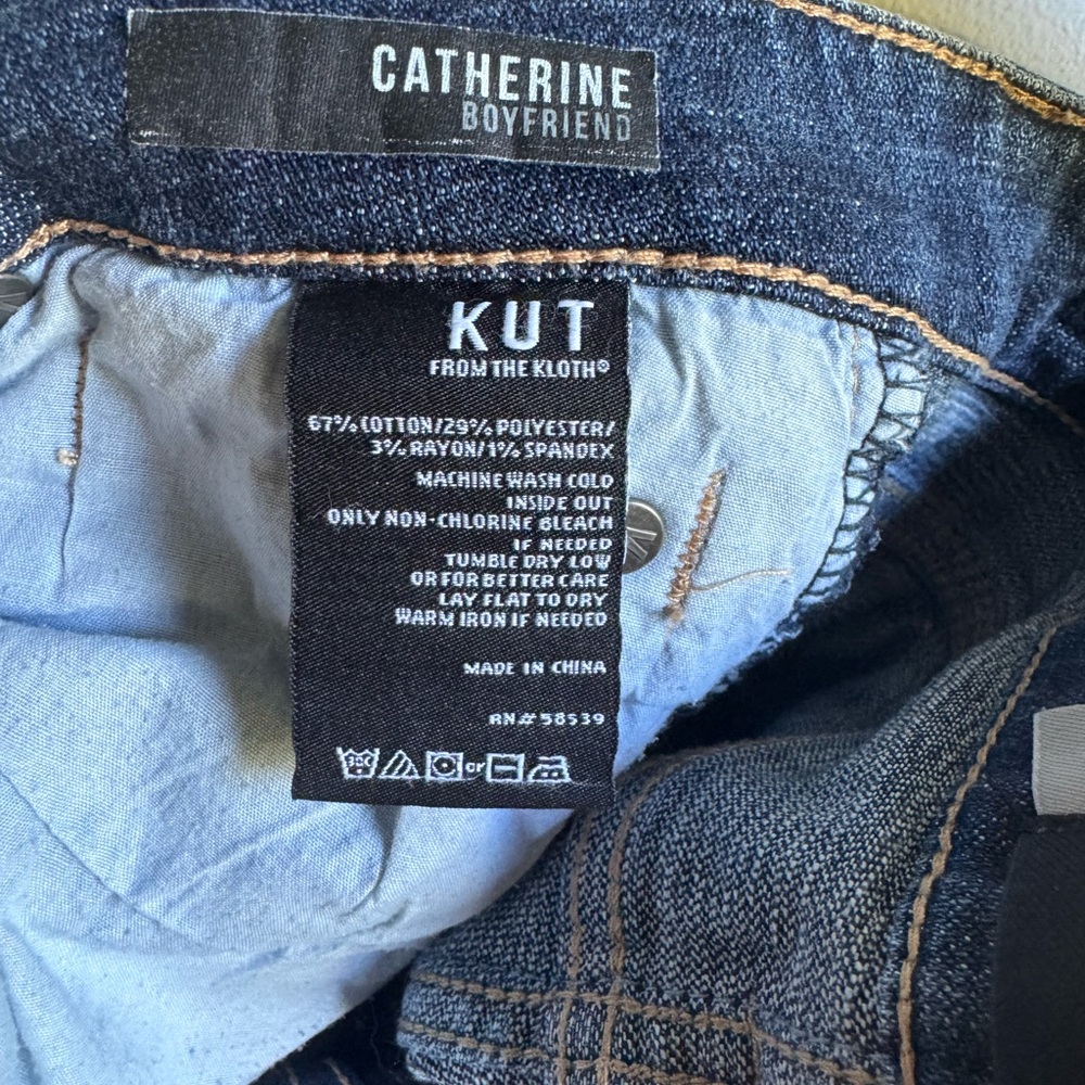 Kut from the Kloth Women’s Catherine Boyfriend Denim Jeans Size‎ 4 - Picture 8 of 9